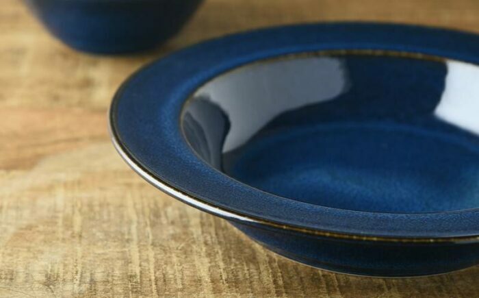 【美濃焼】 北欧ブルー 23cm カレー・パスタ皿 1点 35190188 瑞浪市 / やまに 食器 皿 陶磁器 [AZCR013]