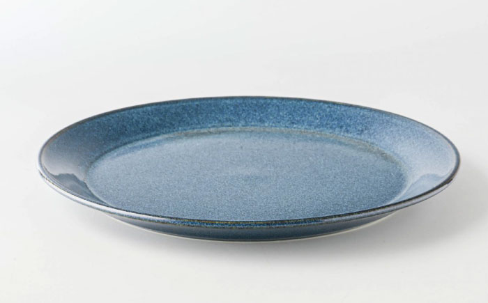 【美濃焼】 北欧ブルー 27cm プレート 1点 35190290 瑞浪市 / やまに 食器 皿 陶磁器 [AZCR014]