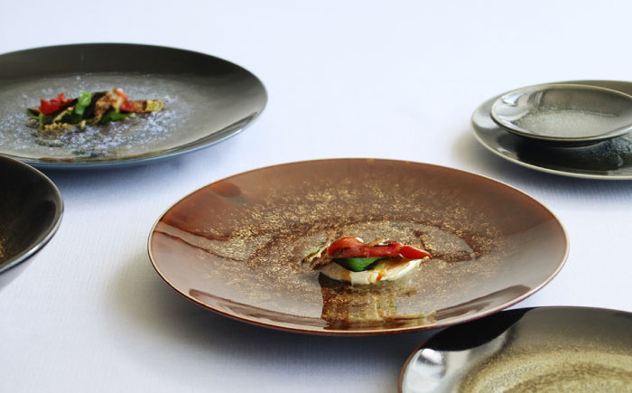 【美濃焼】 テラグラーズ サラダプレート オリビエ 5客揃 瑞浪市 / アワサカ 食器 皿 プレート [AZAD025]