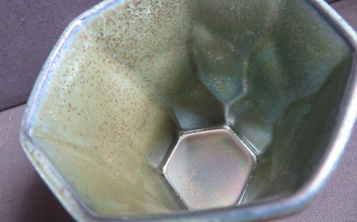 【美濃焼】 つばめ工房 黒土 フリーカップ ブルーメタリック 瑞浪市 / 大恵 陶磁器 食器 ギフト [AZBG007]