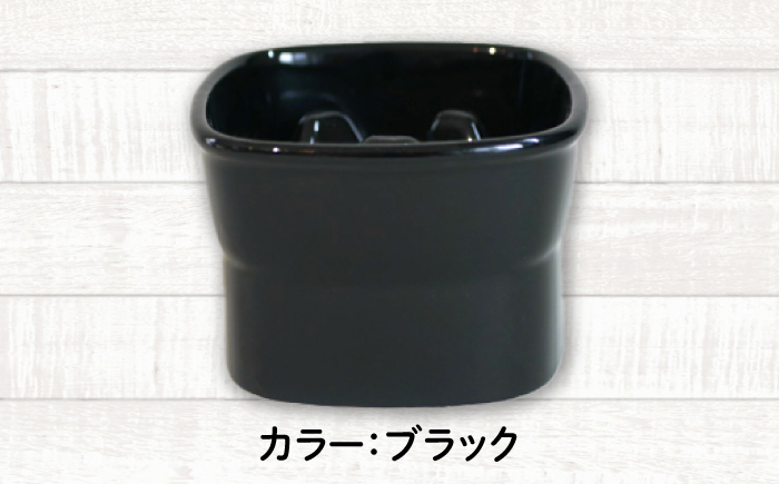 【美濃焼】 陶器製ペット用フードボウル 早食い防止 高台フードボウル 中 ブラック pet110 瑞浪市 / ながしまプランニングオフィス エサ入れ 餌皿 犬 猫 [AZBM023] ブラック