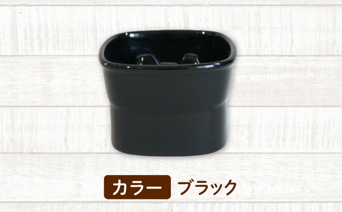 【美濃焼】 陶器製ペット用フードボウル 早食い防止 高台フードボウル 大 ブラック pet111 瑞浪市 / ながしまプランニングオフィス エサ入れ 餌皿 犬 猫 [AZBM036] ブラック