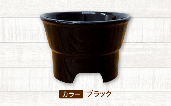 【美濃焼】 陶器製ペット用フードボウル 丸高台プレーンフードボウル S ブラック pet96 瑞浪市 / ながしまプランニングオフィス エサ入れ 餌皿 犬 猫 [AZBM123] ブラック
