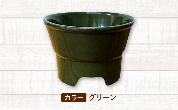 【美濃焼】 陶器製ペット用フードボウル 丸高台プレーンフードボウル M グリーン pet112 瑞浪市 / ながしまプランニングオフィス エサ入れ 餌皿 犬 猫 [AZBM134] グリーン