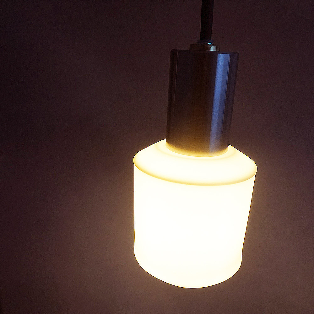 CTSH LIGHT. ペンダントライト＜Ljus ステンレス白磁オールド E17＞ 瑞浪市 / ジオニック 照明器具 ソケット ステンレス 磁器 シェード ホワイト [AZBQ108]