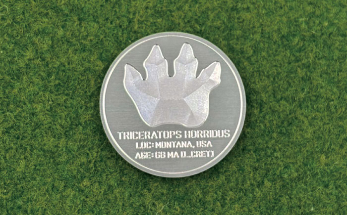 ボールマーカー TRICERATOPS【PAGANICA TOOLS】 瑞浪市 / ジオニック ゴルフ ギフト 高級 [AZBQ161]