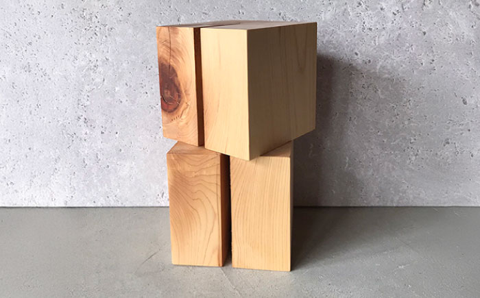 東濃ひのきブックエンド / ブックエンド ブックスタンド 本立て インテリア 雑貨 木製 ひのき ヒノキ / 瑞浪市 / Factory Kakamu [AZBZ009]