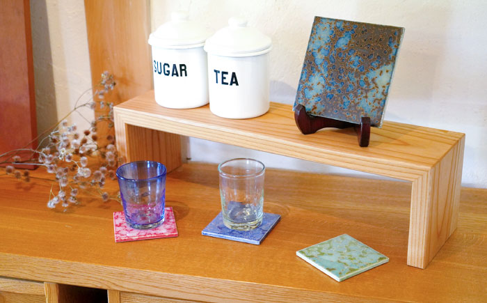 TILE ART Terra Collection テラブルー(S) 瑞浪市 / TILEmade タイル アート インテリア [AZCD003]