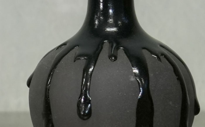 Hanano Shizuku Yuri 黒 瑞浪市 / nozan 花瓶 フラワーベース [AZCQ006]