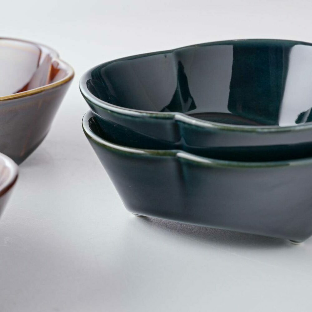 【美濃焼】 asumi(彩澄) 13cm 花型小鉢(大) 箱入り 4個セット 78193498 瑞浪市 / やまに 食器 皿 リサイクル [AZCR018]