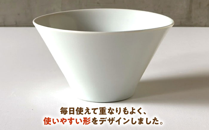 【美濃焼】 どんぶり 16cm / 鉢 白マット 瑞浪市 / 窯元ロングアイランド おしゃれ 食器 シンプル 食洗機対応 レンジ対応 [AZCU175] 白マット