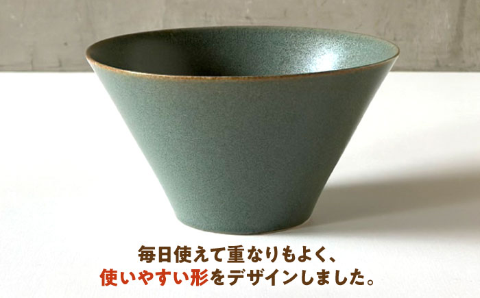 【美濃焼】 どんぶり 16cm / 鉢 オリーブグリーンマット 瑞浪市 / 窯元ロングアイランド おしゃれ 食器 シンプル 食洗機対応 レンジ対応 [AZCU181] オリーブグリーンマット