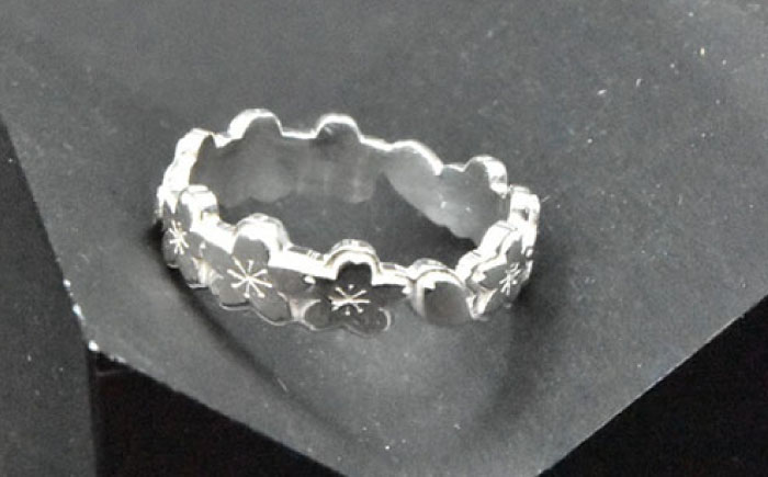 シルバーリング さくら 大 瑞浪市 / ATP シルバー アクセサリー ハンドメイド [AZAH006]