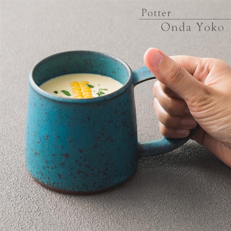 【美濃焼】 恩田陽子 カフェオレマグカップ 380ml 3色各1点 計3点セット グリーン ゴールド パープル 瑞浪市 / JS企画 ティーカップ マグ マグカップ コップ セット おしゃれ [AZAZ031]