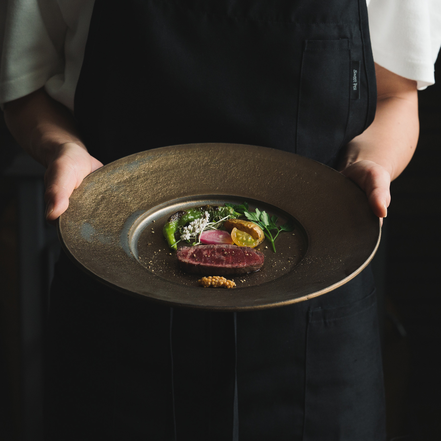 【美濃焼】 恩田陽子 リムプレート 皿 L 3色各1点 計3点セット グリーン ゴールド パープル 瑞浪市 / JS企画 食器 プレート おしゃれ セット [AZAZ032]