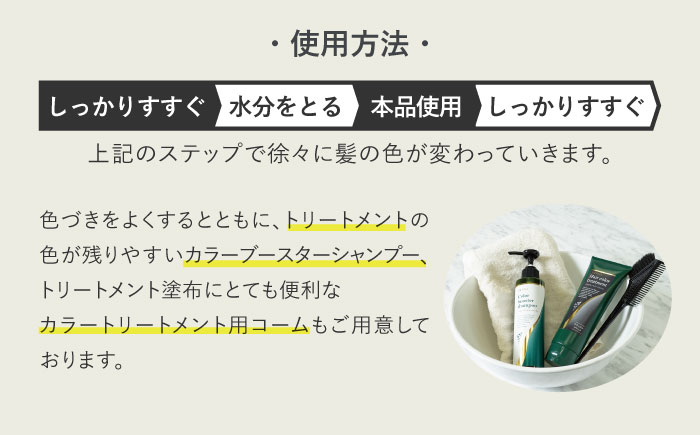 【12/24までの決済で年内発送】ヘアカラートリートメント 3点セット ナチュラルブラック 瑞浪市 / 生活の木 瑞浪ファクトリー直送 シャンプー ヘアケア [AZBE027]