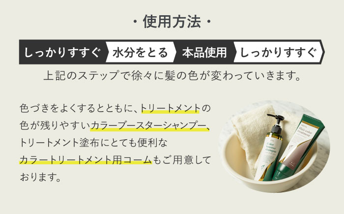 【12/24までの決済で年内発送】ヘアカラートリートメント 3点セット ダークブラウン 瑞浪市 / 生活の木 瑞浪ファクトリー直送 シャンプー ヘアケア [AZBE028]