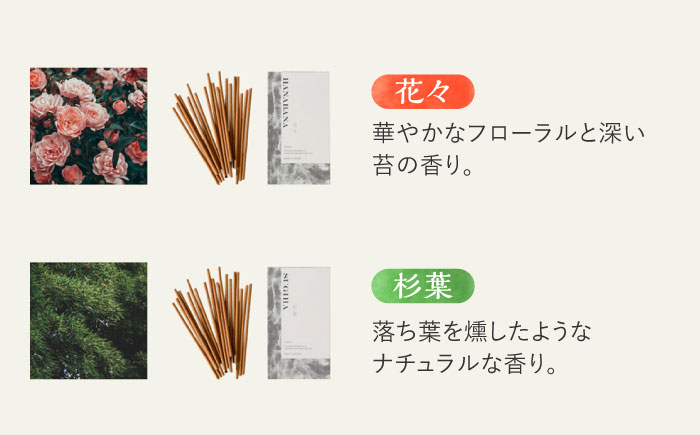 ジャパンフレグランス インセンス (お香) 20本 4種セット 花々・柑橘・薄荷・杉葉 瑞浪市 / 生活の木 瑞浪ファクトリー直送 アロマ 精油 [AZBE038]