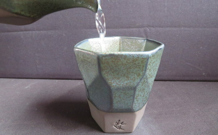 【美濃焼】 つばめ工房 黒土 フリーカップ ブルーメタリック 瑞浪市 / 大恵 陶磁器 食器 ギフト [AZBG007]