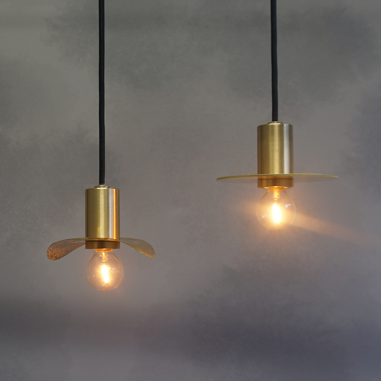 CTSH LIGHT. ペンダントライト＜Ljus 真鍮槌目 E17＞ 瑞浪市 / ジオニック 照明器具 ソケット 真鍮 シェード ゴールド [AZBQ105]