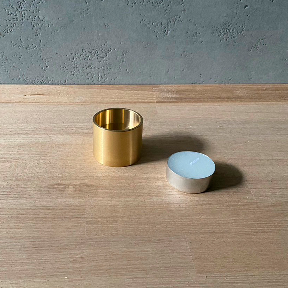 CSTH LIGHT. キャンドルホルダー＜CIRCLE＞ 瑞浪市 / ジオニック インテリア ろうそく 真鍮 ゴールド [AZBQ123]