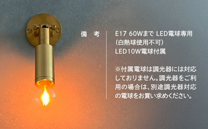 CTSH LIGHT. Mjuk ミューク ＜CIRCLE E17＞ 壁付け ブラケットライト 瑞浪市 / ジオニック 照明器具 ソケット 真鍮 ゴールド [AZBQ130]