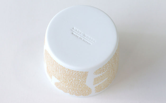 【美濃焼】 カップ ペアセット ＜BIRDS' WORDS＞ DAY BY DAY CUP [BIRDS&FLOWERS] イエロー 瑞浪市 / FLYWAY [AZCC013]