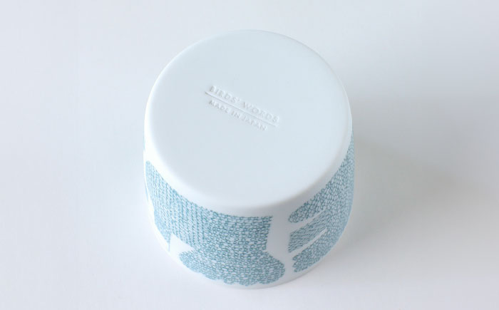 【美濃焼】 カップ ペアセット ＜BIRDS' WORDS＞ DAY BY DAY CUP [BIRDS] ブルー × グレー 瑞浪市 / FLYWAY [AZCC015]
