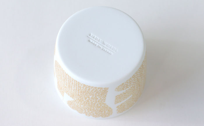 【美濃焼】 カップ ペアセット ＜BIRDS' WORDS＞ DAY BY DAY CUP [BIRDS] イエロー × グレー 瑞浪市 / FLYWAY [AZCC017]