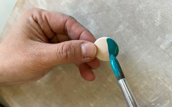 【美濃焼】 ききょう ピアス 青色 瑞浪市 / TILEmade タイル アクセサリー ハンドメイド [AZCD016]