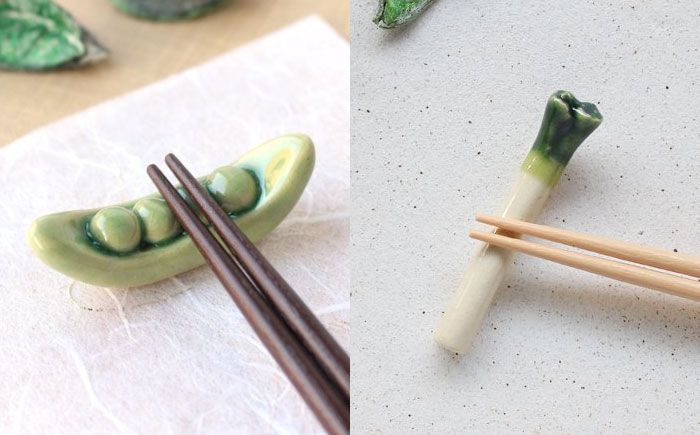 【美濃焼】 手づくり 箸置き 5種セット 野菜(人気) gf425 瑞浪市 / イホシロ窯 [AZCG015]