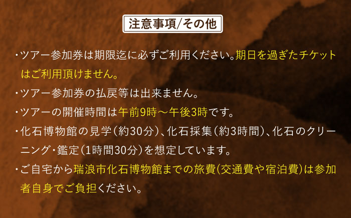 瑞浪市化石博物館 見学と化石採集プライベートツアー（一日）＆ グッズセット 瑞浪市 [AZCJ006]