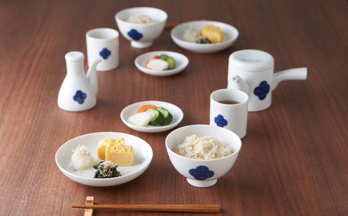 【美濃焼】 miyama. 柳 和食器シリーズ 3.5寸豆皿 染付紋・渦 2枚 瑞浪市 / ミヤマプランニング 食器 小皿 プレート [AZCM071]