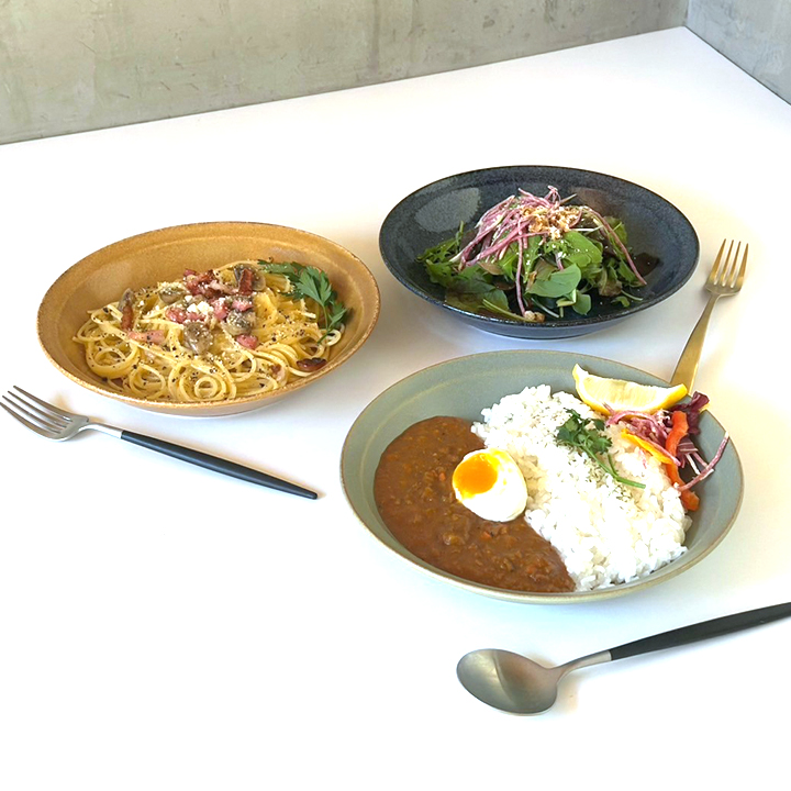 【美濃焼】 カレー皿 22cm / プレート 深皿 1枚 白マット 瑞浪市 / 窯元ロングアイランド おしゃれ 食器 シンプル レンジ対応 食洗機対応 [AZCU168] 白マット