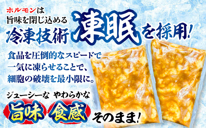 岐阜県産 黒毛和牛ホルモン 味噌 1.5kg （300g×5袋） 瑞浪市 / マルチョウ渡辺精肉店 和牛ホルモン 焼肉 炒め 国産 [AZCW056] 1.5kg （300g×5袋）