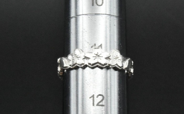 シルバーリング さくら 小 瑞浪市 / ATP シルバー アクセサリー ハンドメイド [AZAH005]