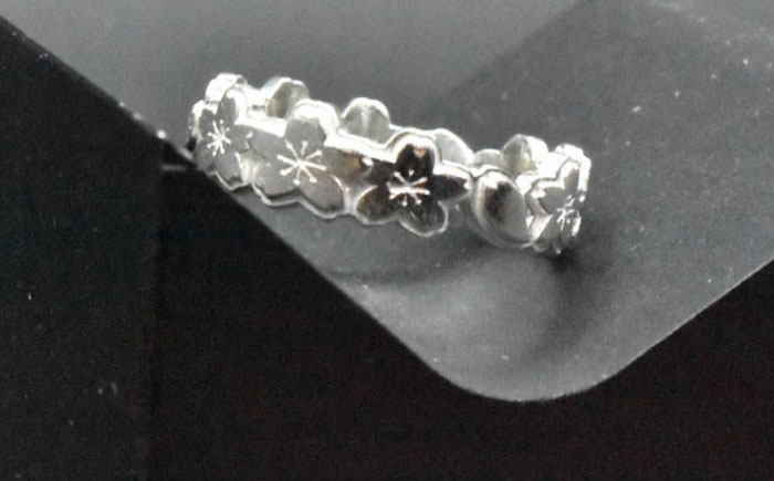 シルバーリング さくら 大 瑞浪市 / ATP シルバー アクセサリー ハンドメイド [AZAH006]