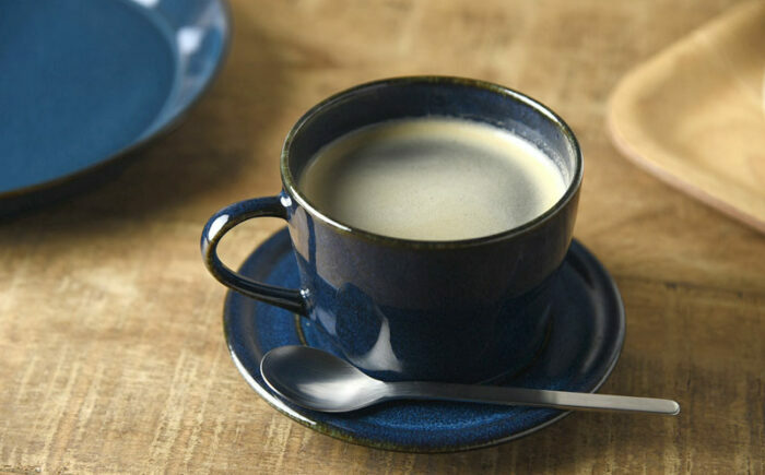 【美濃焼】 北欧ブルー コーヒーカップ＆ソーサー 1セット 3516162 瑞浪市 / やまに 食器 皿 陶磁器 [AZCR011]