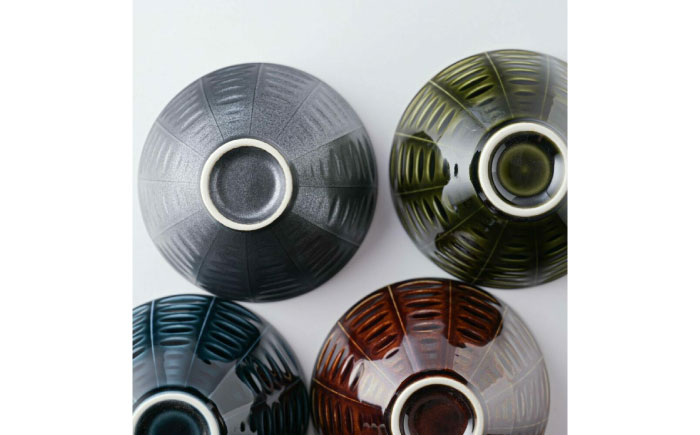 【美濃焼】 asumi(彩澄) なじみ茶碗 箱入り 4色セット 78193497 瑞浪市 / やまに 食器 ご飯茶碗 リサイクル [AZCR020]