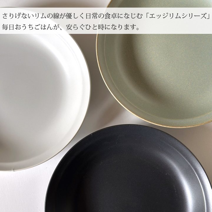 【美濃焼】 カレー皿 22cm / プレート 深皿 1枚 白マット 瑞浪市 / 窯元ロングアイランド おしゃれ 食器 シンプル レンジ対応 食洗機対応 [AZCU168] 白マット