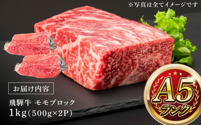 A5等級 飛騨牛 モモブロック 1kg (約500g×2P) 瑞浪市 / マルチョウ渡辺精肉店 牛肉 和牛 国産 ギフト お取り寄せ [AZCW020] 1kg