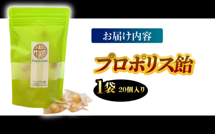 プロポリス飴 1袋 20個入り 瑞浪市 / 株式会社サンビートゥエンティーワン プロポリス 飴 蜂 [AZDK002]