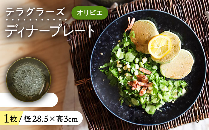 【美濃焼】 テラグラーズ ディナープレート オリビエ 1客 瑞浪市 / アワサカ 食器 皿 プレート [AZAD013]