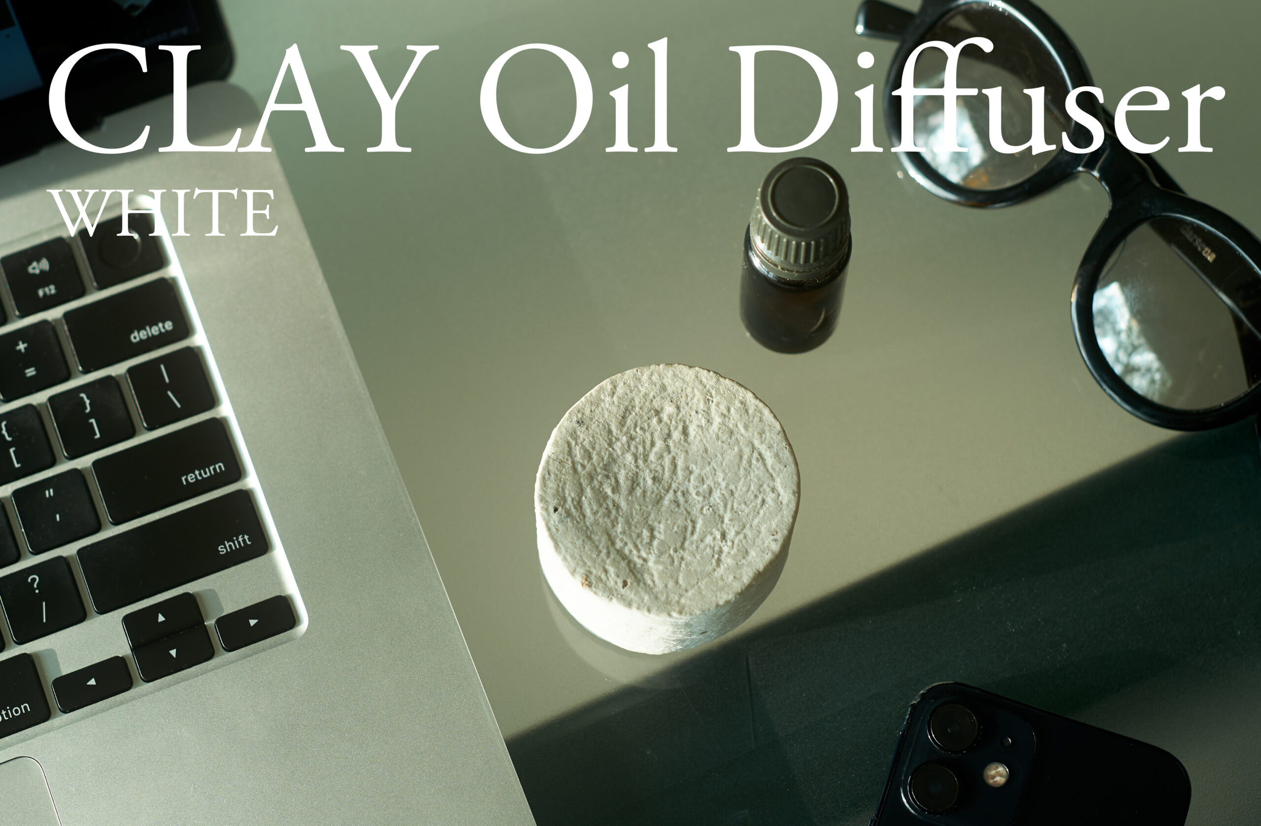 オイルディフューザー Clay Oil Diffuser (WHITE) 瑞浪市 / 織部製陶 インテリア 雑貨 陶磁器 [AZAO009]