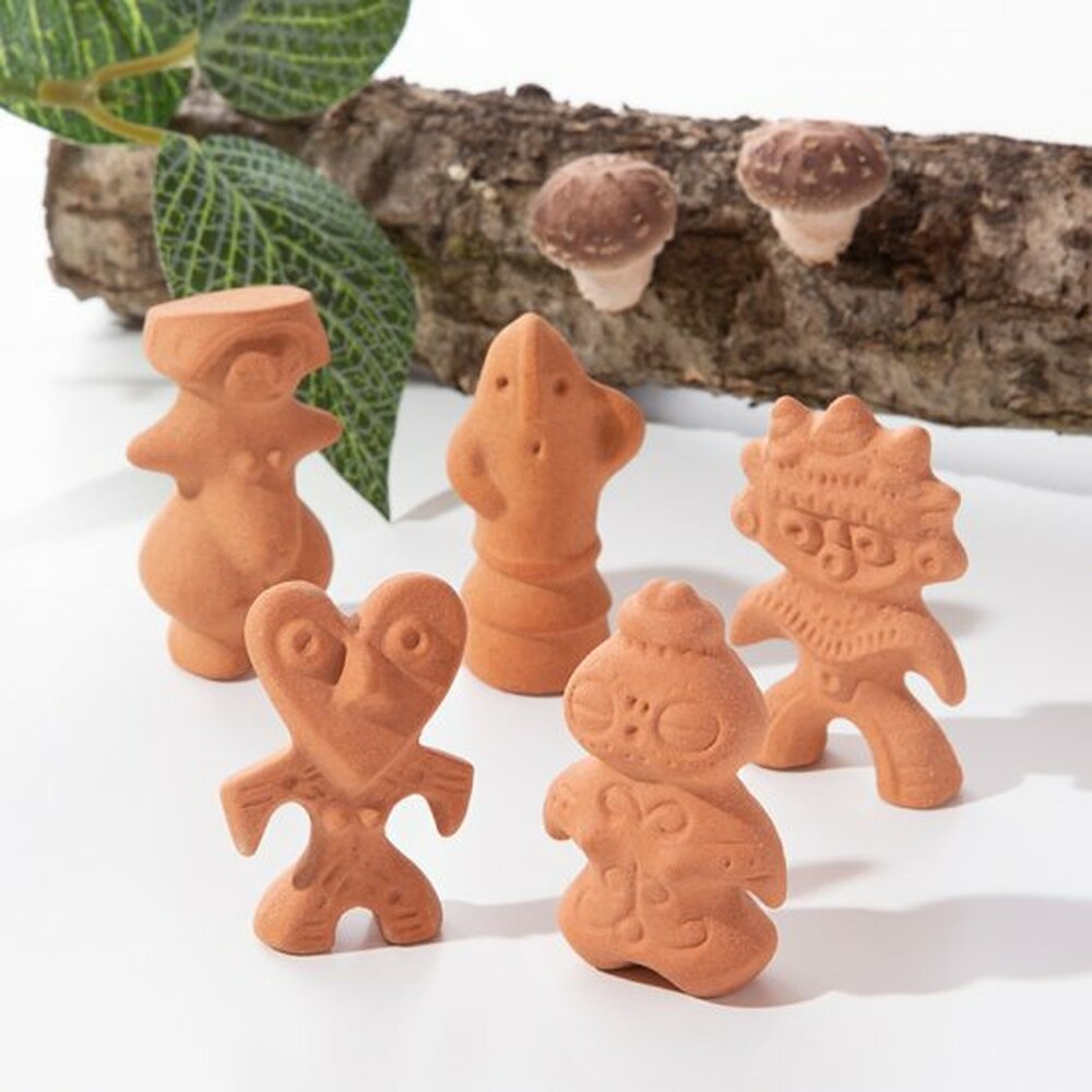 【美濃焼】 手づくり 箸置き 5種セット 古代 gf422 瑞浪市 / イホシロ窯 [AZCG010]