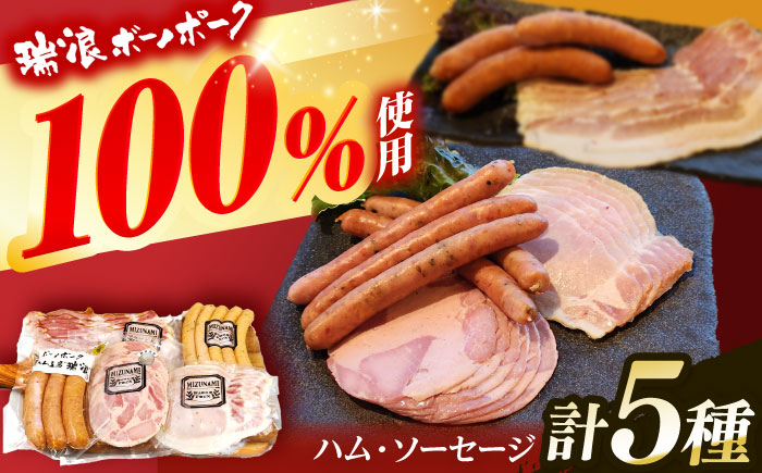 【12/14までの決済で年内発送】ハム・ソーセージ 瑞浪ボーノポーク お試し 5種セット 600g (冷凍) 瑞浪市 / きなぁた瑞浪 詰め合わせ ギフト [AZCI007]