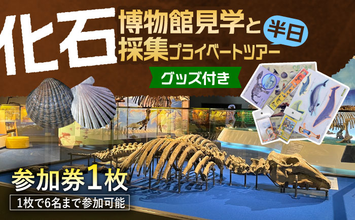 瑞浪市化石博物館 見学と化石採集プライベートツアー（半日）＆ グッズセット 瑞浪市 [AZCJ005]