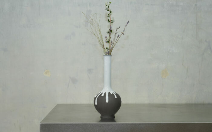 Hanano Shizuku Yuri 白 瑞浪市 / nozan 花瓶 フラワーベース [AZCQ005]