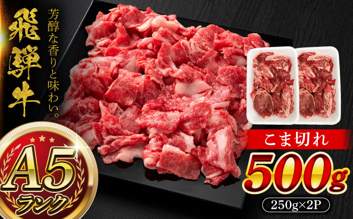 【12/22までの決済で年内発送】A5等級 飛騨牛 こま切れ 500g (250g×2P) 瑞浪市 / マルチョウ渡辺精肉店 牛肉 和牛 国産 ギフト お取り寄せ [AZCW003]