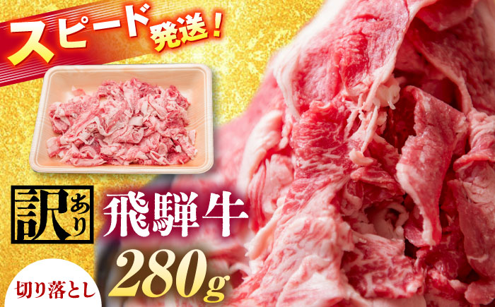 飛騨牛 切り落とし 280g 瑞浪市 /  冷凍 赤身 和牛 訳あり お試し [AZDB002] 280g